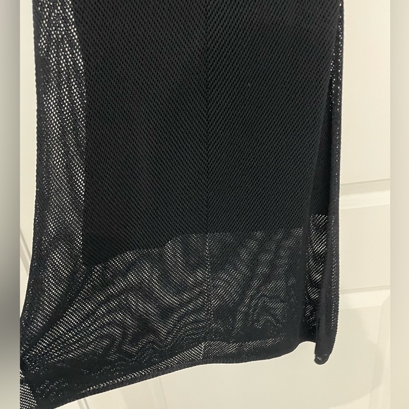 NEW InCashmere Black Mesh Tank Dress Size Medium Party evening coverup. 22 - Picture 6 of 7